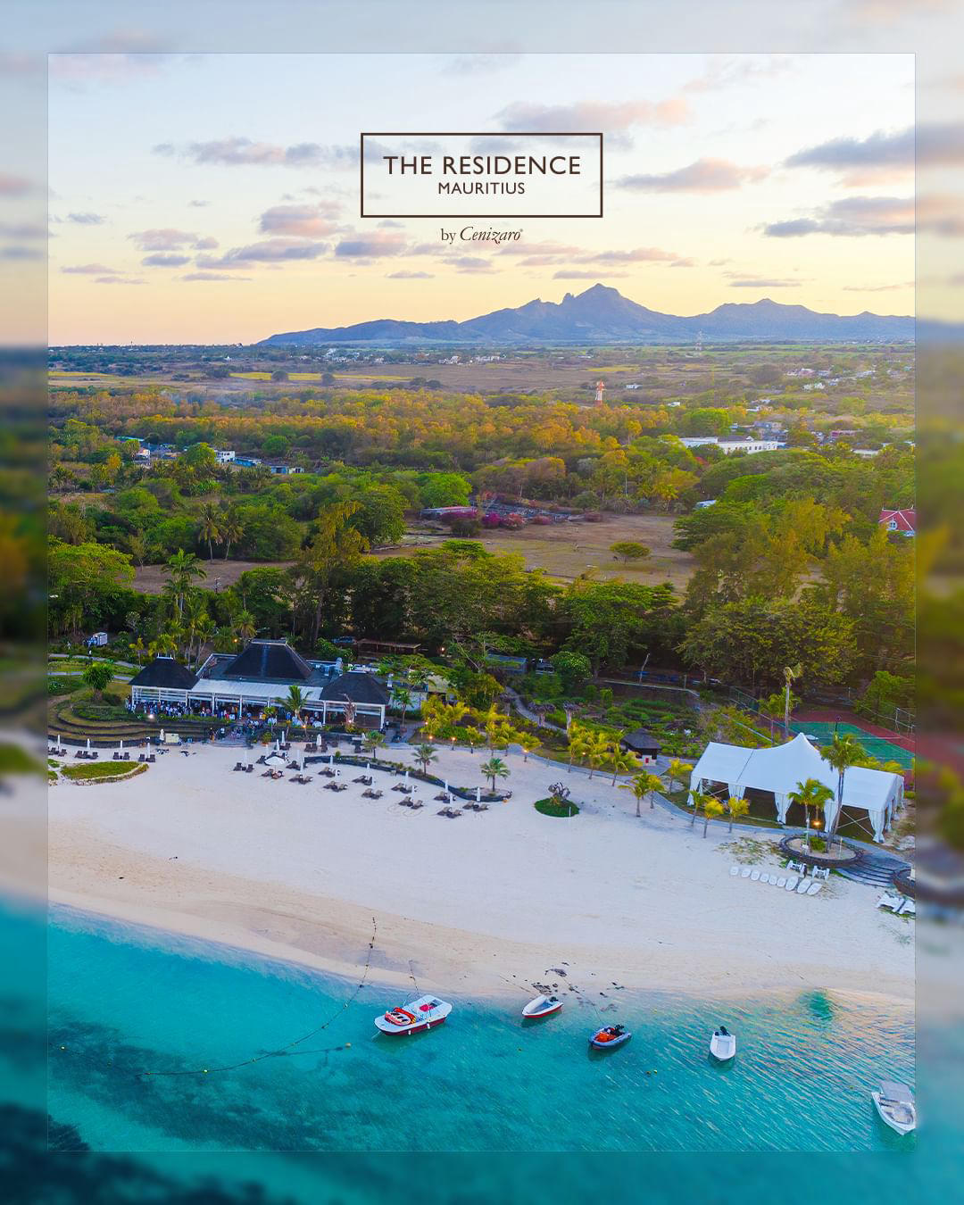 The Residence Mauritius enjoys one of the most stunning locations on the island, with views across S